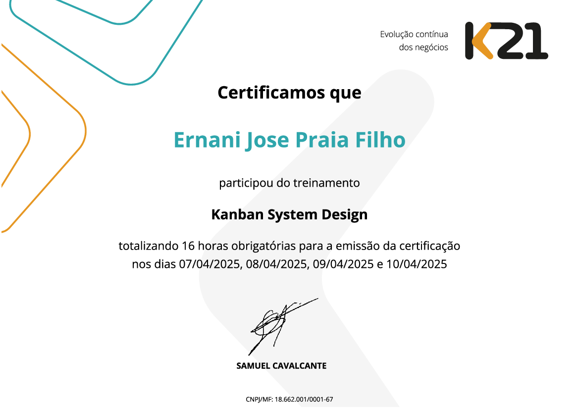 Certificado K21